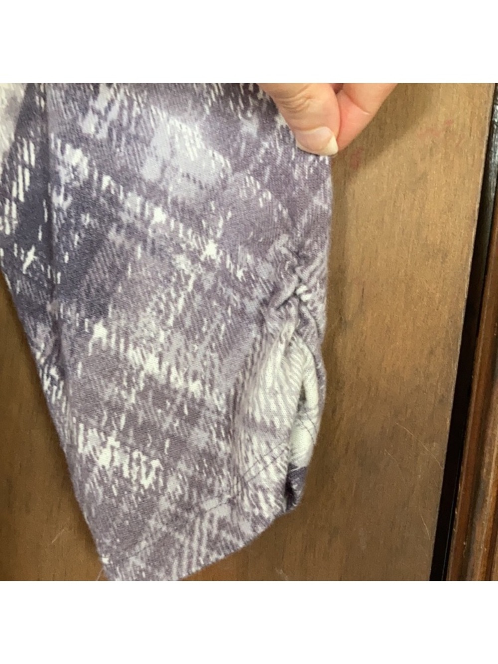 Connected dress dusty lavender plaid print dress casual office size 4 - Picture 16 of 17
